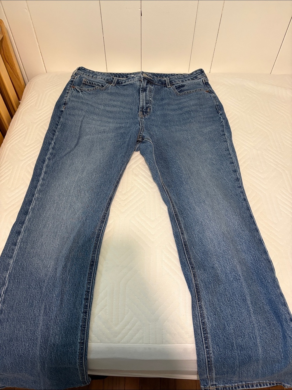 Old Navy Medium Blue Boot-Cut Jeans